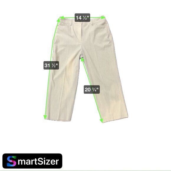 David Dart Womens Dress Pants Size 8 Light Brown Straight Leg Flat Front - Picture 6 of 9